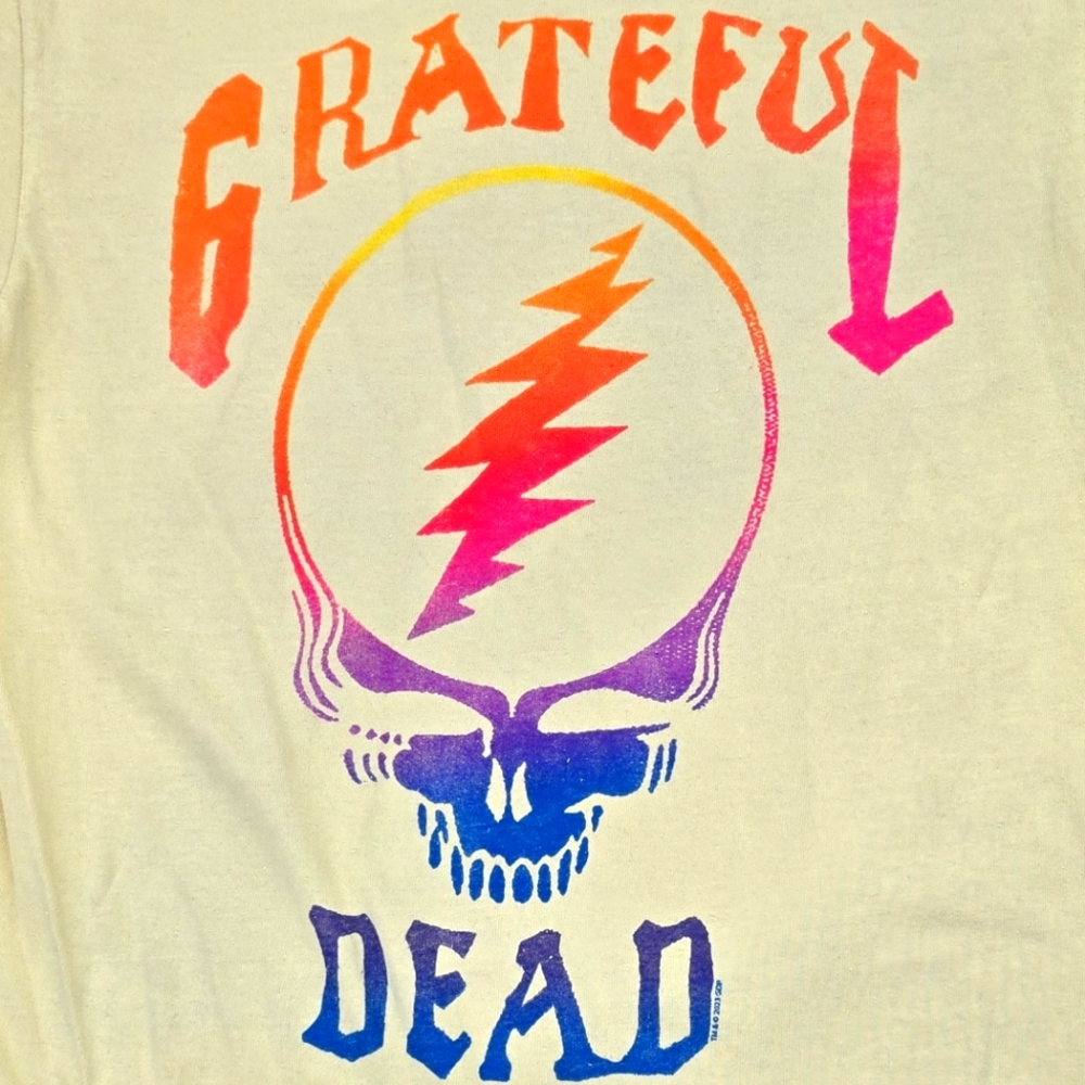 Junk Food NWT Grateful Dead Yellow Printed Tee - Picture 3 of 9